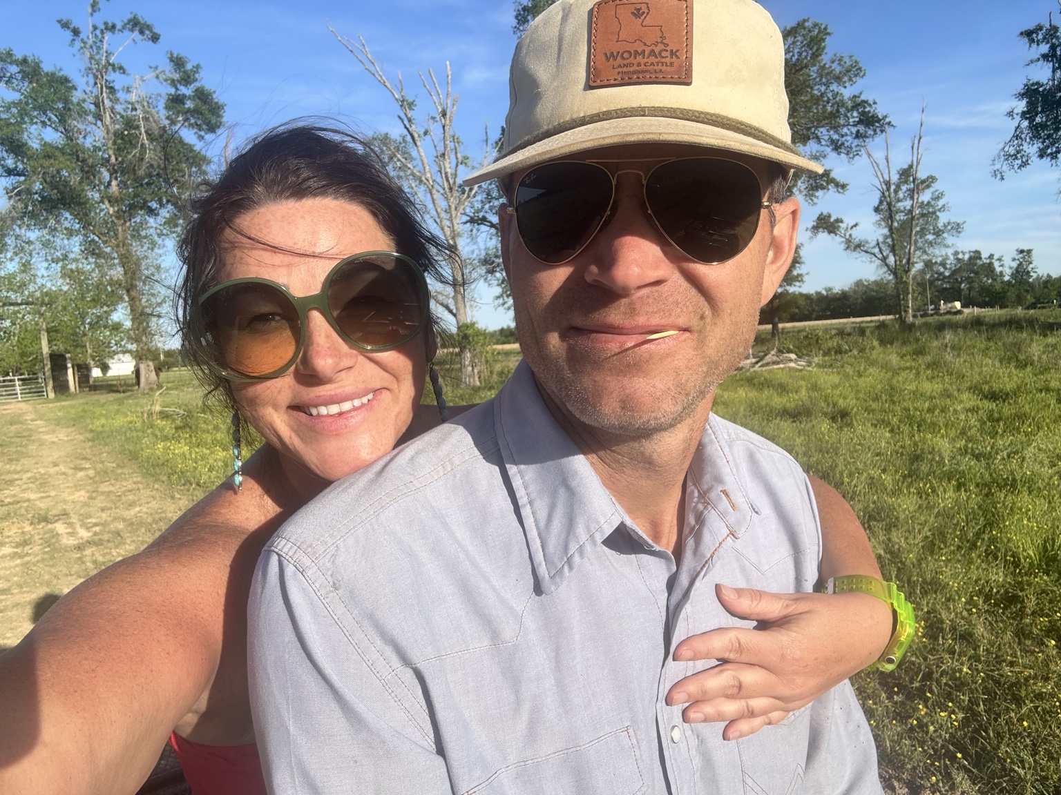 Ben and Tory Womack on the ranch